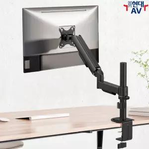 현대AV HD-H1000 대형 모니터 책상 거치대 데스크마운트 브라켓, 모니터 하중 2~9kg/32인치 이내 호환, 케이블 정리 지원, 다양한 장축봉(교체) 및 암(arm) 구매 가능, 한글 설치안내서 제공, 2026년형 신상품
