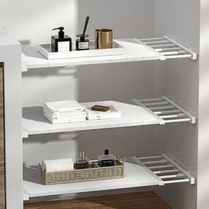 길이조절식 틈새 수납 와이드 공간확장 선반 압축봉