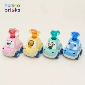 [하베브릭스]푸시푸시 아기 자동차 배밀이 장난감 4개세트