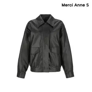 [롯데백화점]메르시앤에스 클래식레더점퍼 MB9LEN5