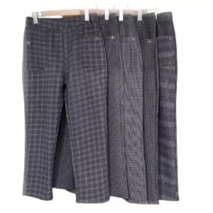 [라일리여성의류] Rly 엄마 중년 여성 겨울 일자 털 기모 바지 체크