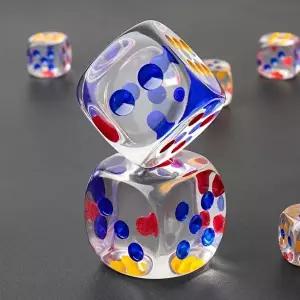 고품질 게임돌림판 교구용교구 육면체 주사위 투명 주사위 윷놀이 계산기 술자리보드게임 WFHT2LY