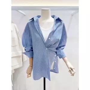 [갤러리아] [LAP]투웨이 잔스트라이프셔츠 (AS7XB161)