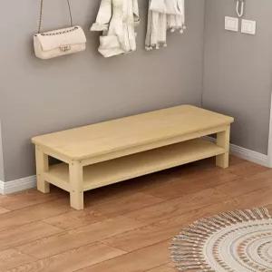 폭좁은의자 원목 긴 벤치 침대틈새 단층 선반 웨이팅