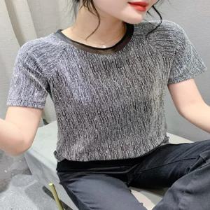 라인 댄스복 반팔 m 스포츠 댄스상의 라틴 성인 사교 퓨어화이트