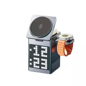 픽셀아트 6in1 무선충전 거치대 스피커 블루투스