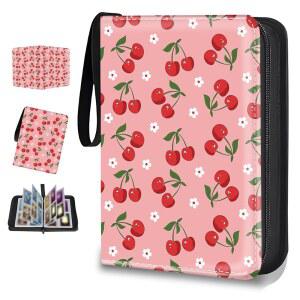 선물용 카드 바인더 4 포켓 50장 소매 400장 수집 가능한 트레이딩 케이스 귀여운 앨범 홀더 게임 스포츠 수집기 공급업체에서 MTG TCG 및 체리 를 위한 도서 를 제공