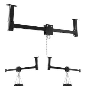 롤러 시스템이 장착된 풀루펫 헤비백 행거 벽 천장 마운트, 300파운드 용량 조절식 펀칭백 행거, 복싱, 킥복싱, 종합격투기 훈련용 슬라이딩 브래킷