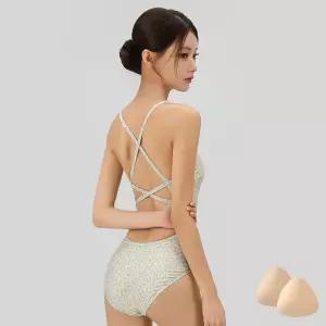 [아웃도어스/스피카]스피카 여성 크로스백 스윔웨어 SPA107+실리콘브라캡 세트