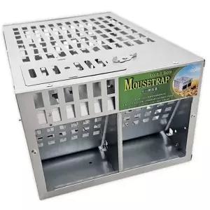 쥐포획망 재사용 이중문 다용도 쥐덫 케이지 실외용 듀얼 철망 포획틀 생포 유해 동물 작은