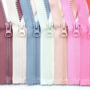 송진 지퍼 오픈 엔드 코트 다운 재킷  DIY 재봉 액세서리  긴 5  아동복  40cm