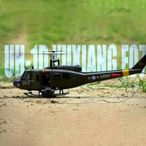 YUXIANG F07 UH-1 에일러론리스 헬리콥터 2.4G 6CH 듀얼 모터 6축 자이로 RC 비행기