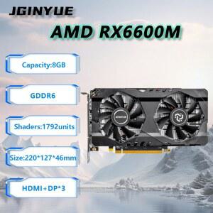 JGI UE RX6600M 8GB 그래픽 카드 데스크탑 128비트 사무용 DR6 PC 게임용 컴퓨터 비디오 DPx3 HD