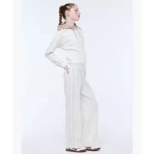르꼬끄 LECOQ GOLF 여성 저지 셋업 와이드 팬츠 (GQ322LPT93) GQ322LPT93_IVRY 465128