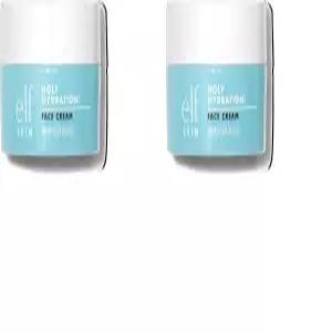 E.L.F. 스킨 미니 홀리 하이드레이션! 히알루론산 및 크루얼티 프리가 함유된 페이스 크림 0.529온스2팩