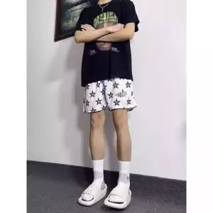 엘럽 남사친 빈티지 반바지 트레이닝 농구 스타 무릎속건 메쉬 힙합 4부바지 박템1