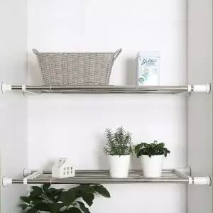 [하프클럽/셀러허브]길이조절 세탁실정리대 봉선반 세탁실수납