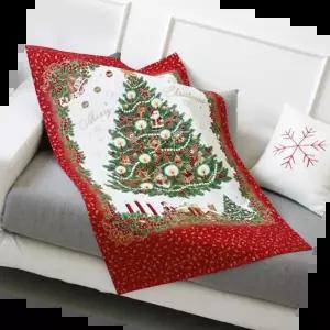 발란스커텐 크리스마스 트리 디자인 가리개천 패브릭 가림막천