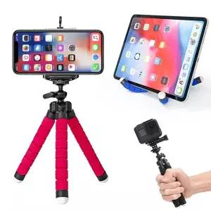 휴대용 미니 카메라 스마트폰 문어발 관절 삼각대 DSLR거치대