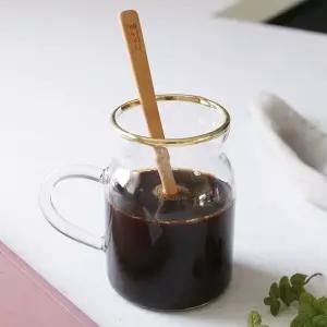 [콩심팥심]유리 밀크글라스 밀크 머그 유리컵 내열유리잔 머그잔 유리머그잔