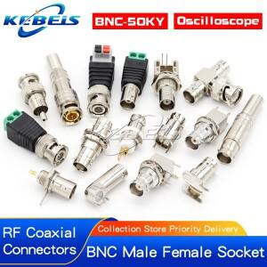 2피스 BNC 암 소켓 솔더 커넥터 Q9 BNC-50KY/KWE/KE 섀시 패널 마운트 RF 동축 오실로스코프 비디오 모니터