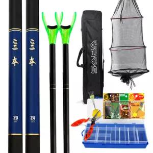 싸파 도도 본 민물 낚시대 세트5단가방 나일론줄 2단브레이크뒷꽂이 대세트 용대 낚싯대 용낚싯대 도구 살