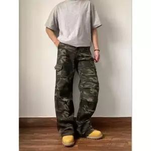 샤오원샵 팬츠 바지 남자 스타일 힙합 리쉬여름 키작남 카모 배기핏 꾹2
