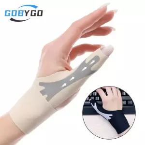 손목보호대 GOBYGO 1개 경량 엄지 보호대 힘줄 랩 손목 염좌 방지 교정 압축 남여