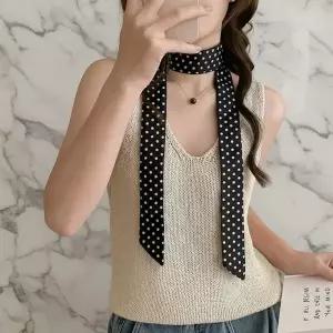 [하프클럽/]여성용 도트 디자인 미니 포인트 패션 스카프