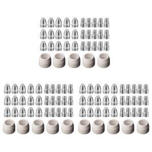 A19F-P80 플라즈마 전극 팁 노즐 1.5 100Amp 절단 토치 소모품 액세서리 105Pcs