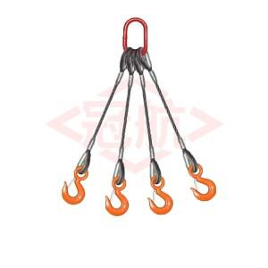 5톤 와이어 로프 장비 슬링/식물 취급을  4개의 다리 강철