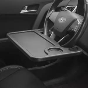 차량용테이블 트레이 식탁 차량용책상 자동차테이블 차량용노트북거치대 차량컵홀더