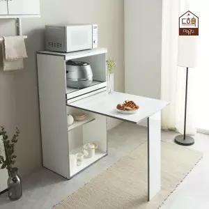 아넬로 주방수납장 폴딩테이블 접이식 식탁 겸용 렌지대