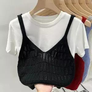 [yck]패셔너블 레이어드 니트조끼 여리여리 코디 뷔스티에[패션]