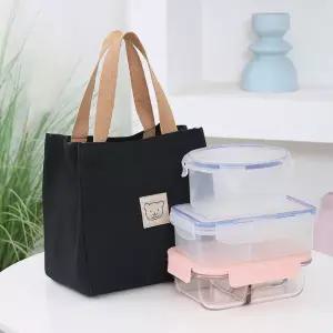 심플 직장인 도시락 가방 여성 미니 에코백 토트백