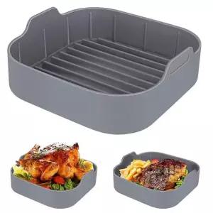 에어프라이어 전자레인지 냄비 용기 실리콘 그릇 사각 원형 Q413-O