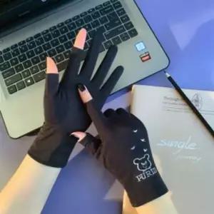 운전장갑 큐트베어 여성 2컷 스포츠 장갑 블랙 산책