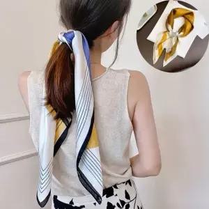 여성 패션 스카프 고급 스타일 사각 예쁜 머플러 숄 여성셔츠 실크스카프 여름블라우스 여자스카프