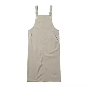 [로아드로아]어반 오버롤 롱 원피스 (카키)