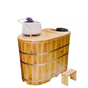 가정용 욕조통 나무 히노끼탕 반신욕 호텔 목욕탕 자쿠지 편백나무 펜션 이동형