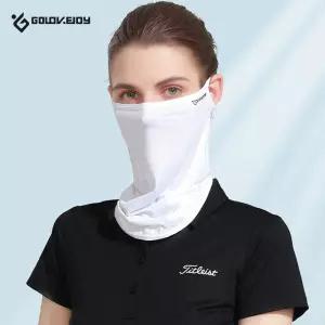 XTJ85 쿨페이스 자외선차단 커버 골프 링원단마스크 라운딩 아이스실크 햇빛 라운 냉감