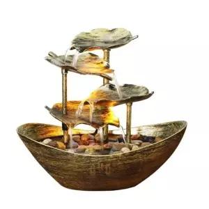 연잎 분수 분수대 실내 장식 인테리어 소품