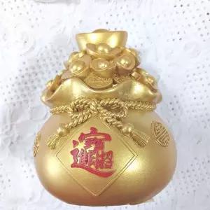 [골드스마일]황금 금원보 복주머니 저금통 인테리어 소품