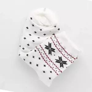 눈꽃 양말 흰색 발목덮는 링글 운동