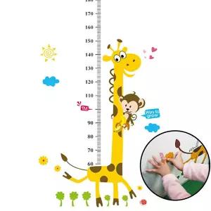 포인트스티커 키재기스티커 기린 키재기포스터 측정스티커 벽지인테리어 서치생활
