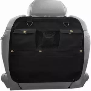 여러 개의 포켓과 후크가 있는 BEATUNEE 블랙 카시트 백 오거나이저