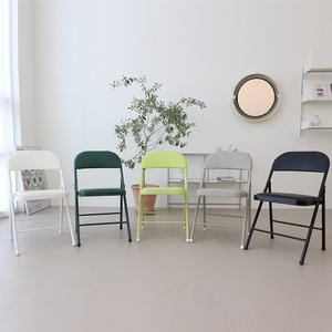 RM디자인 블랙 화이트 접는 접이 분체 교회 강당 행사용 간이 접이식 의자