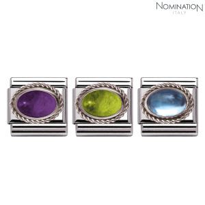 [노미네이션]컴포저블 클래식 SEMIPRECIOUS STONES 실버 링크 330504 (택1)