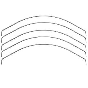 220x50cm 5개 지붕 활대 가정용 조립식 소형 미니 비닐하우스 파이프 자재 농막 창고 온실
