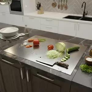 싱크대보호판 가정용 싱크대 덮개 상판 스텐레스 도마